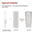 EMOS H1088, Vezeték nélküli otthoni audio kapucsengő készlet H1088, 1 résztvevő