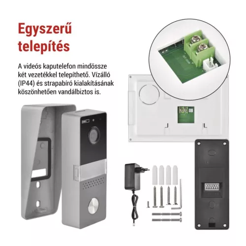 EMOS H2060, EM-04Z 2WIRE otthoni videó kaputelefon készlet