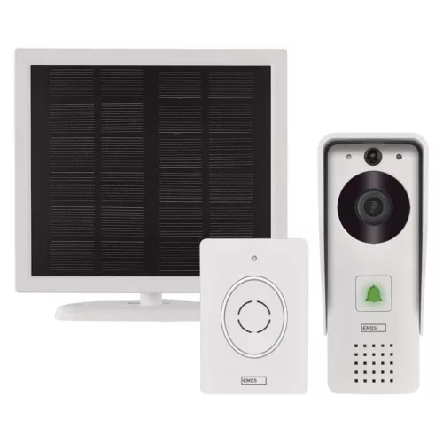 EMOS H4030, GoSmart Vezeték nélküli akkumulátoros video kaputelefon IP-09D wifivel és napelemmel
