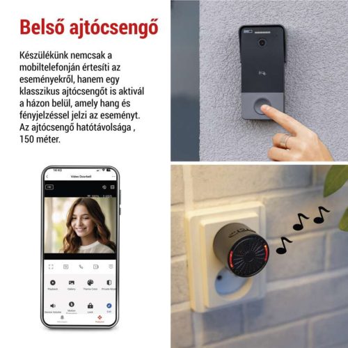EMOS H4033, GoSmart videós ajtócsengő IP-20PoE
