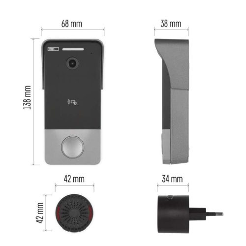 EMOS H4033, GoSmart videós ajtócsengő IP-20PoE