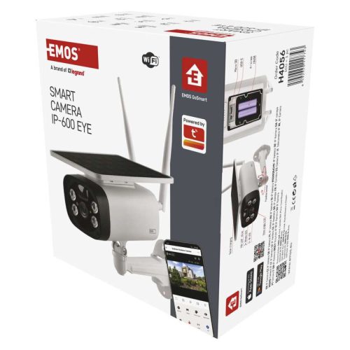 EMOS H4056, GoSmart Kültéri akkumulátoros kamera IP-600 EYE wifivel és napelemmel