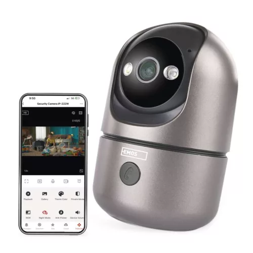 EMOS H4062, GoSmart Beltéri forgatható kamera IP‑220W wifivel