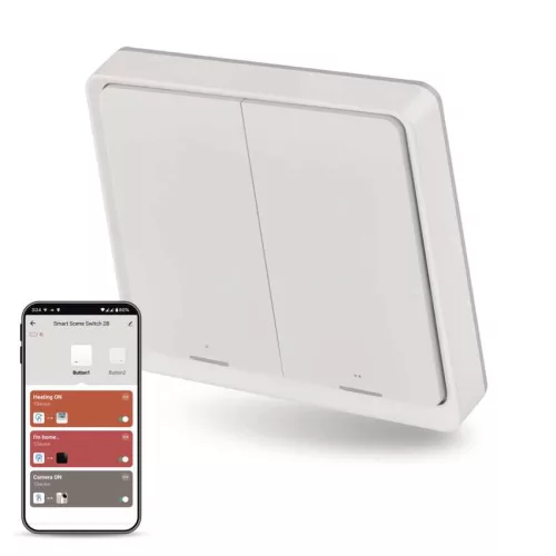 EMOS GoSmart H5012 2 gombos ZigBee 3.0 okos jelenetkapcsoló, IP-2002ZW