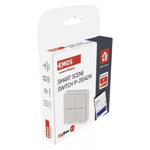 EMOS GoSmart H5013 4 gombos ZigBee okos jelenetkapcsoló IP-2004ZW, fehér