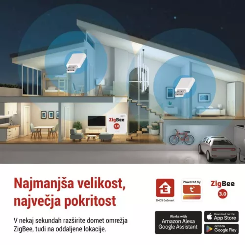 EMOS GoSmart H5022 ZigBee jelismétlő IP-2213Z átjáróhoz