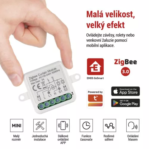 EMOS GoSmart H5109 ZigBee 1 csatornás motoros modul