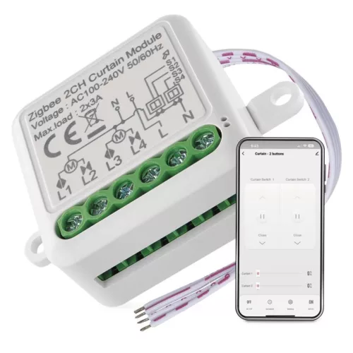 EMOS GoSmart H5110 2 csatornás ZigBee motoros modul