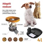 EMOS H6001, Pet Care állateledel adagoló, 4 L, fekete