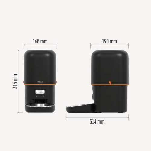 EMOS H6001, Pet Care állateledel adagoló, 4 L, fekete