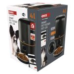 EMOS H6004, GoSmart állateledel adagoló kamerával Pet Care, 4 l, fekete, Wi-Fi