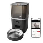 EMOS H6006, GoSmart állateledel adagoló kamerával Pet Care, 6 l, fekete, Wi-Fi