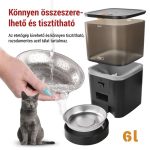 EMOS H6006, GoSmart állateledel adagoló kamerával Pet Care, 6 l, fekete, Wi-Fi