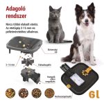 EMOS H6006, GoSmart állateledel adagoló kamerával Pet Care, 6 l, fekete, Wi-Fi