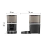 EMOS H6006, GoSmart állateledel adagoló kamerával Pet Care, 6 l, fekete, Wi-Fi