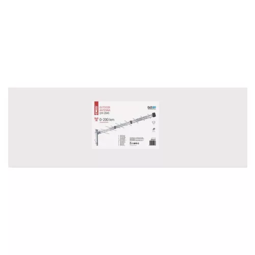 EMOS J0669, Kültéri antenna EM-2845, PROFI,  0–200 km, DVB-T2, LTE/4G szűrő