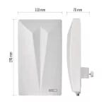 EMOS J0802, Univerzális antenna VILLAGE CAMP–V400, DVB-T2, FM, DAB, LTE/4G/5G szűrő