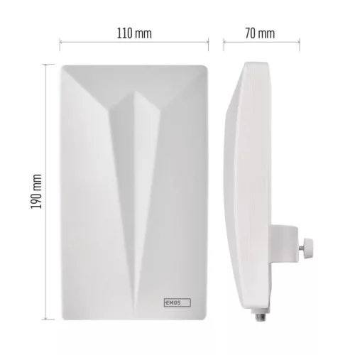 EMOS J0802, Univerzális antenna VILLAGE CAMP–V400, DVB-T2, FM, DAB, LTE/4G/5G szűrő