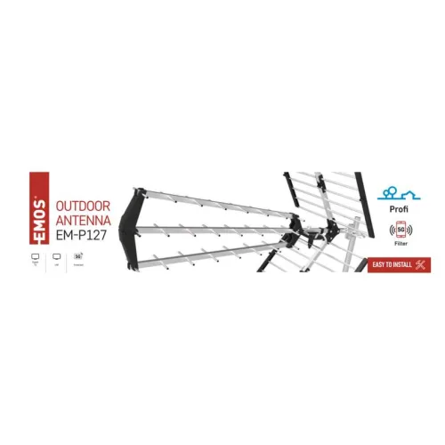 EMOS J0907, Kültéri antenna PROFI EM-P127, DVB-T2, LTE/4G/5G szűrő