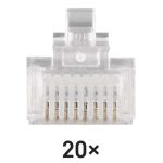 EMOS K0201, FTP csatlakozó RJ45 CAT5E 20db/bliszter