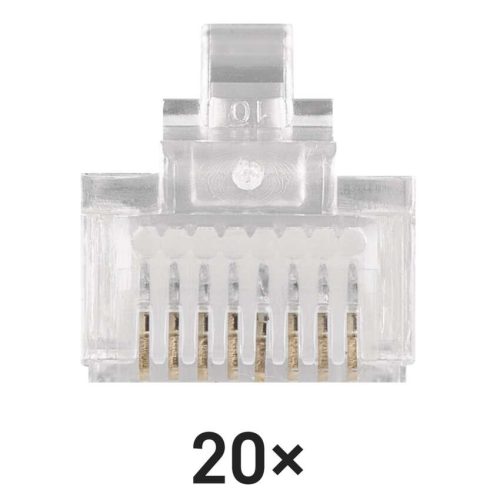 EMOS K0201, FTP csatlakozó RJ45 CAT5E 20db/bliszter