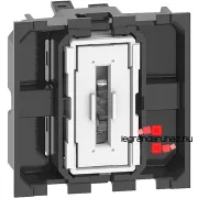   Bticino Living Now egypólusú kapcsoló 10 AX, 250V, 2 modul, rugós, Bticino K4001M2A