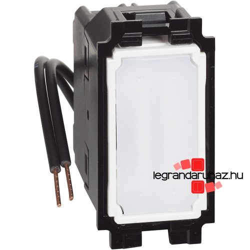 Bticino Living Now keresztkapcsoló kék fényjelzéssel 10AX, 1 modul, 250V, rugós, Bticino K4004LB