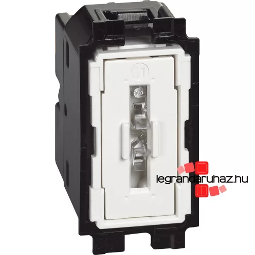 Bticino Living Now egypólusú nyomó 10 AX, 1 modul, 250V, rugós, Bticino K4005A