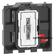   Bticino Living Now egypólusú nyomó 10 AX, 2 modul, 250V, rugós, Bticino K4005M2A