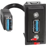   Bticino Living Now elővezetékezett USB aljzat, 1 modul, Bticino K4285P