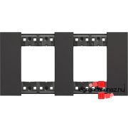   Bticino Living Now 2x2 modulos keret, fekete, Bticino KA4802M2KG