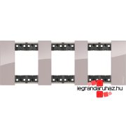   Bticino Living Now 3x2 modulos keret, aura, Bticino KA4802M3DM