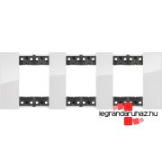   Bticino Living Now 3x2 modulos keret, ice, Bticino KA4802M3DW