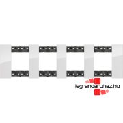   Bticino Living Now 4x2 modulos keret, ice, Bticino KA4802M4DW