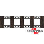   Bticino Living Now 4x2 modulos keret, walnut, Bticino KA4802M4LG