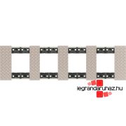   Bticino Living Now 4x2 modulos keret, optic, Bticino KA4802M4MM
