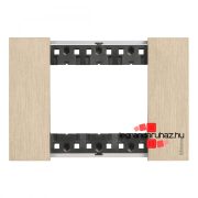 Bticino Living Now 3 modulos keret, gold, Bticino KA4803ZW