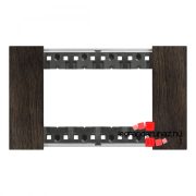 Bticino Living Now 4 modulos keret, walnut, Bticino KA4804LG
