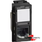   Bticino Living Now 1xRJ45 Cat.5e UTP csatlakozóaljzat 1 modul, fekete, KG4279C5E