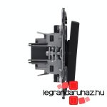 Legrand Valena Life váltókapcsoló 10 AX fekete, LB752006