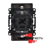 Legrand Valena Life 2x2P+F csatlakozóaljzat biztonsági zsaluval egybeépített burkolattal keret nélkül rugós vezetékbekötéssel fekete, LB753026