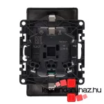 Legrand Valena Life 2x2P+F csatlakozóaljzat biztonsági zsalu nélkül egybeépített burkolattal keret nélkül rugós vezetékbekötéssel fekete, LB753027