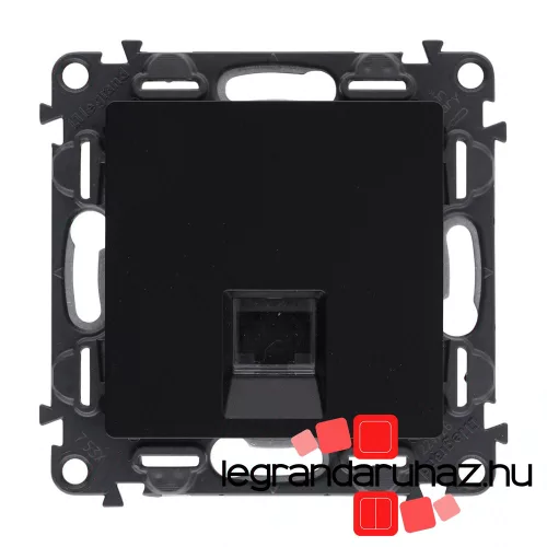 Legrand Valena Life 1xRJ45 Cat. 6 UTP csatlakozóaljzat fekete, LB753042