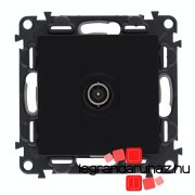   Legrand Valena Life TV aljzat csillagpontos 1,5 dB fekete, LB753051