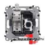Legrand Valena Life TV csatlakozóaljzat + RJ45 Cat. 6 UTP aljzat fekete, LB753055