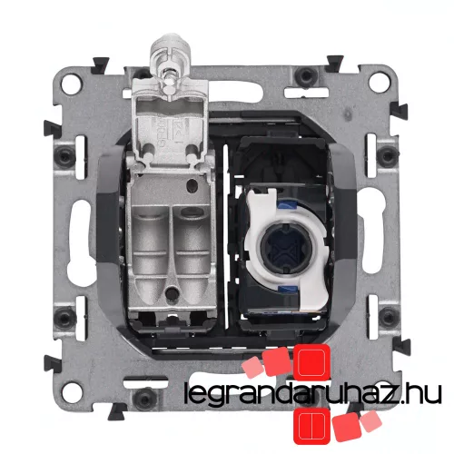 Legrand Valena Life TV csatlakozóaljzat + RJ45 Cat. 6 UTP aljzat fekete, LB753055