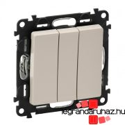   Legrand Valena Life hármas egypólusú kapcsoló, elefántcsont, LE752003