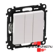  Legrand Valena Life hármas egypólusú kapcsoló, fehér, LF752003