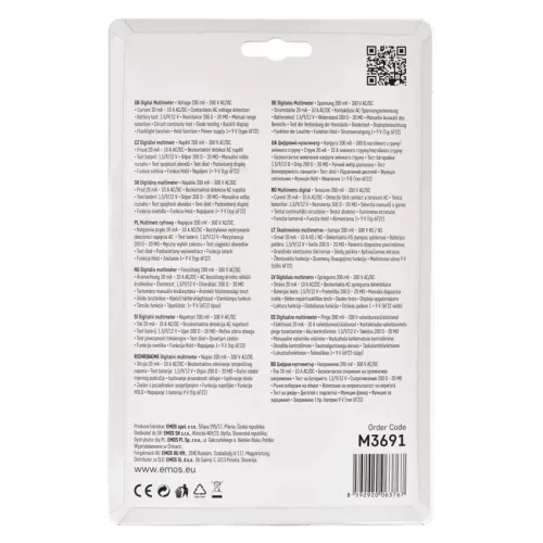 EMOS M3691, Multiméter MD-410