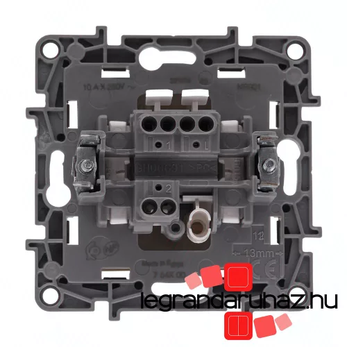 Legrand Niloé egypólusú kapcsoló jelzőfénnyel, bézs, Legrand NB764600J